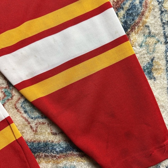 Vintage 80s NHL Calgary Flames Hockey Jersey Medium - Picture 9 of 13